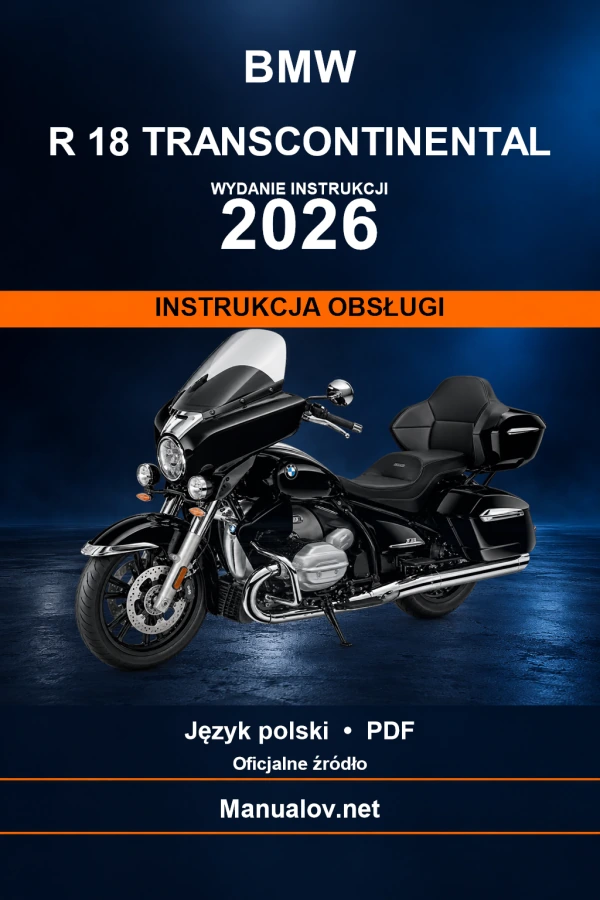 BMW R 18 Transcontinental — видання 2026 — інструкція з експлуатації
