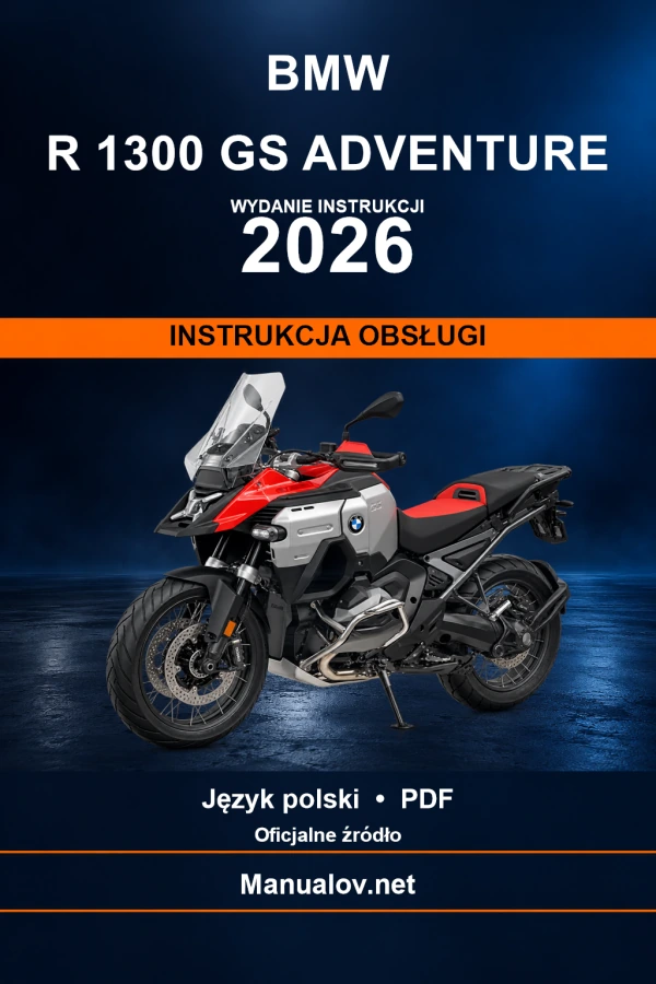 BMW R 1300 GS Adventure — видання 2026 — інструкція з експлуатації