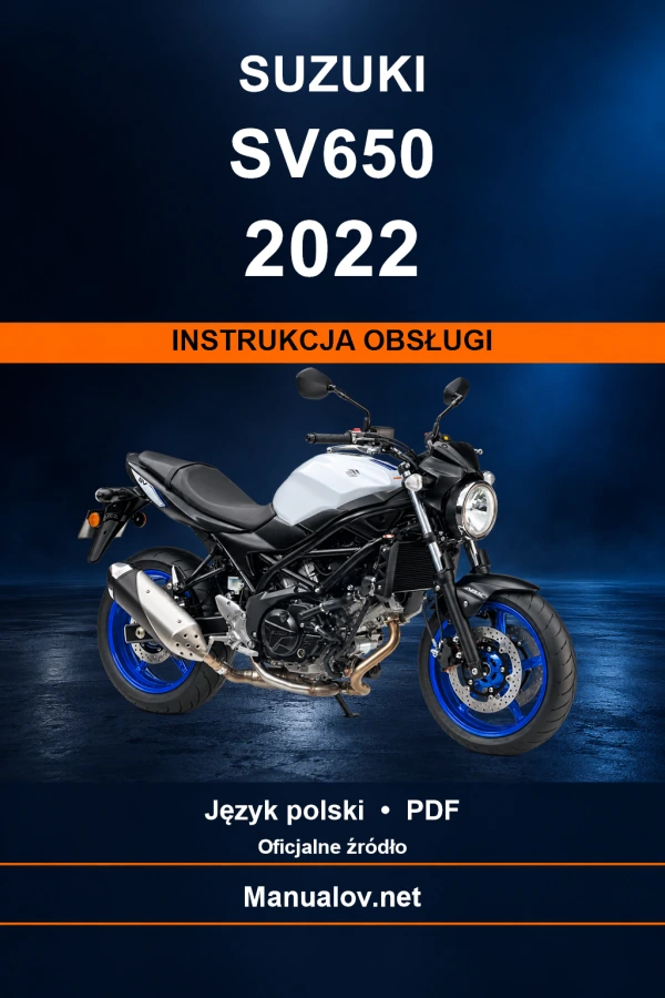 Suzuki SV650 2022 — інструкція з експлуатації