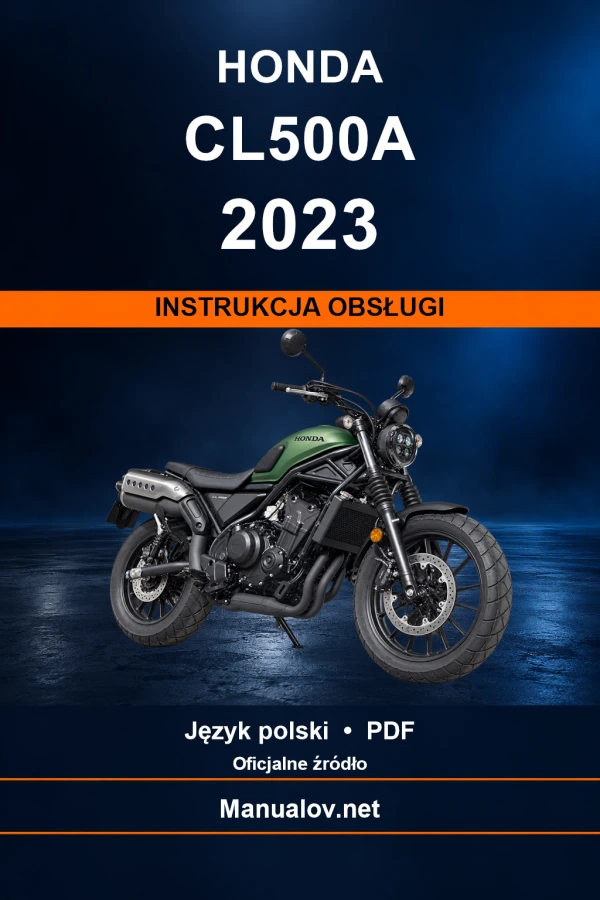 Honda CL500A 2023 — інструкція з експлуатації