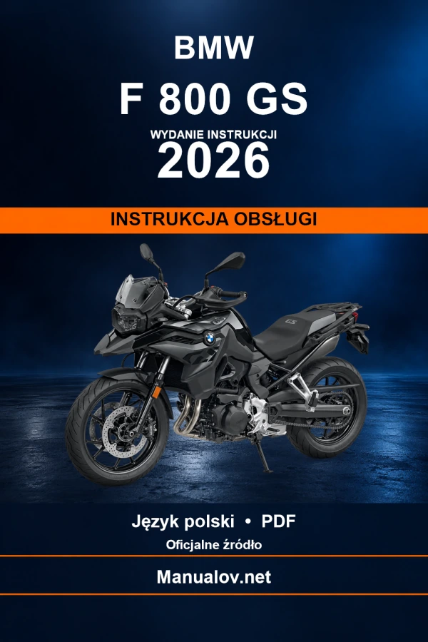 BMW F 800 GS — видання 2026 — інструкція з експлуатації