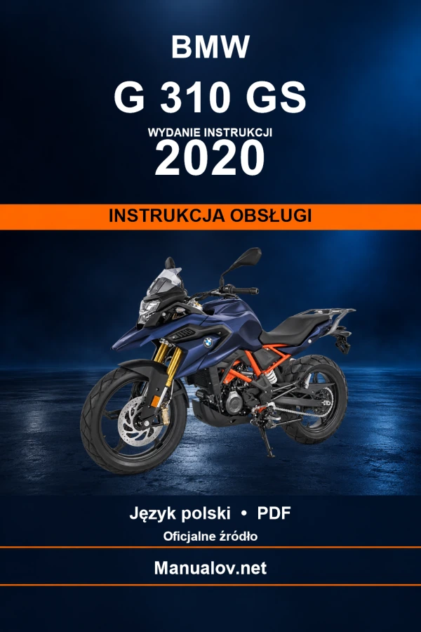 BMW G 310 GS — видання 2020 — інструкція з експлуатації
