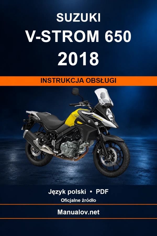Suzuki V-Strom 650 2018 — інструкція з експлуатації