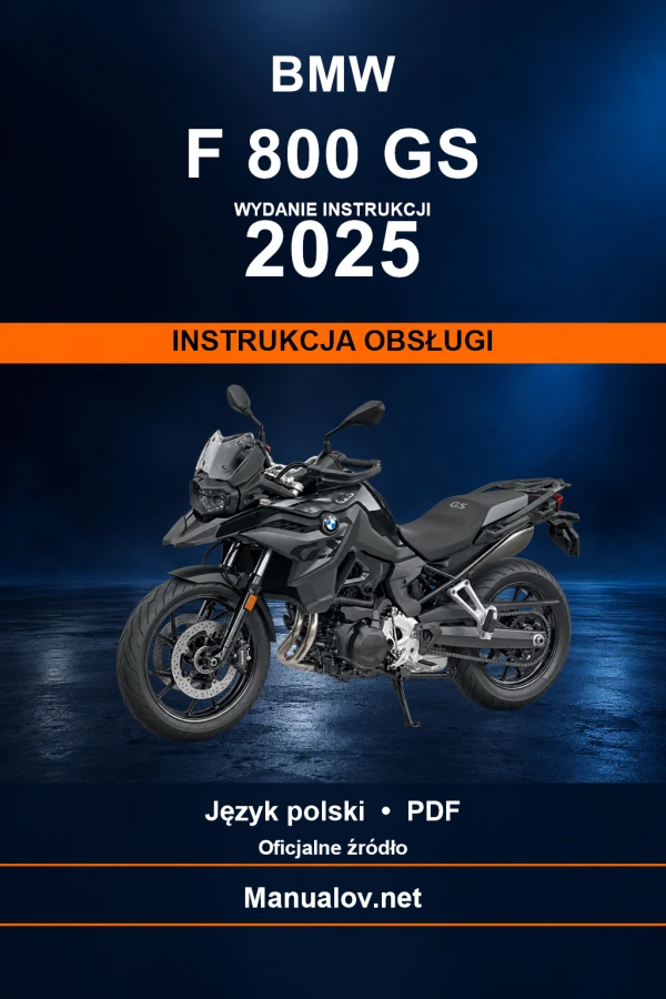 BMW F 800 GS — видання 2025 — інструкція з експлуатації