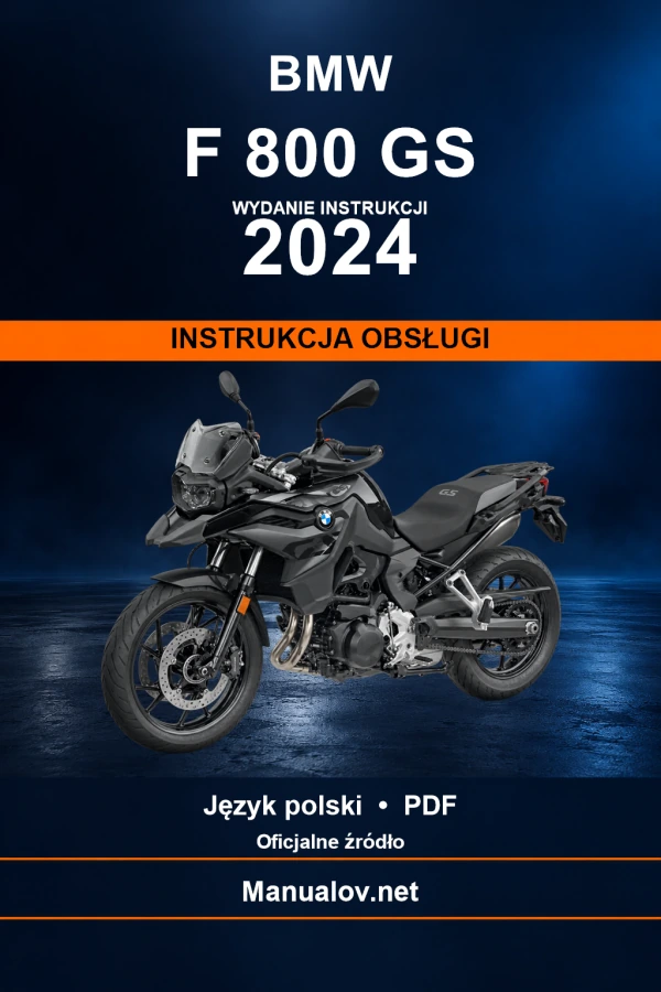 BMW F 800 GS — видання 2024 — інструкція з експлуатації