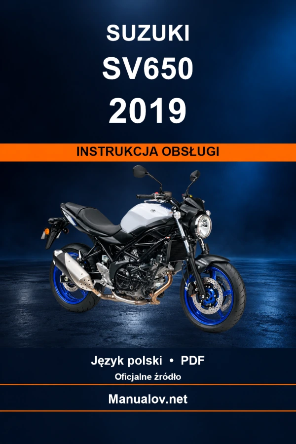 Suzuki SV650 2019 — інструкція з експлуатації