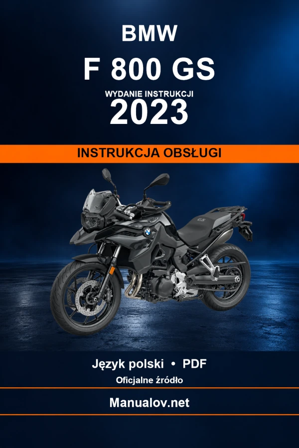 BMW F 800 GS — видання 2023 — інструкція з експлуатації