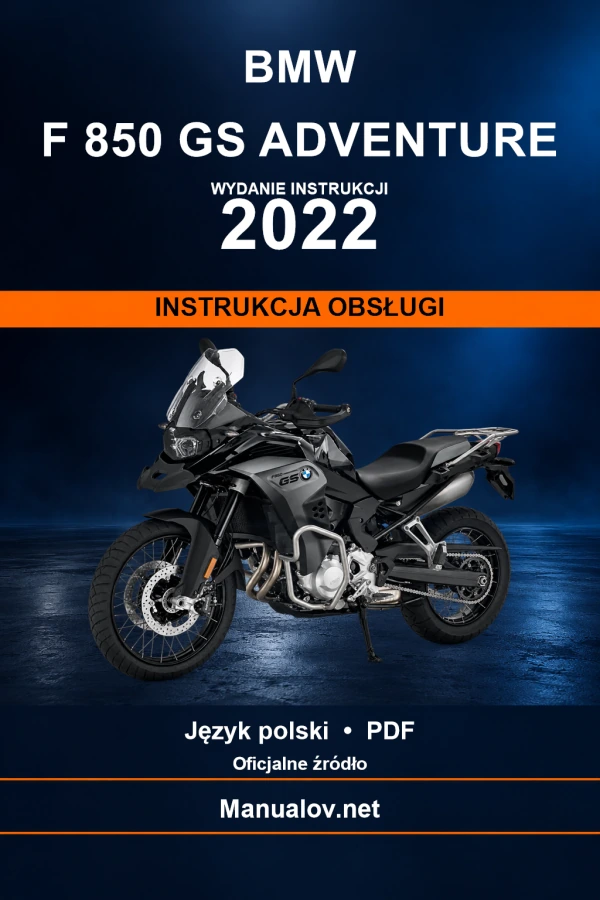 BMW F 850 GS Adventure — видання 2022 — інструкція з експлуатації