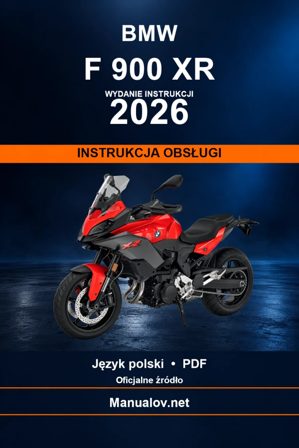 BMW F 900 XR — видання 2026 — інструкція з експлуатації