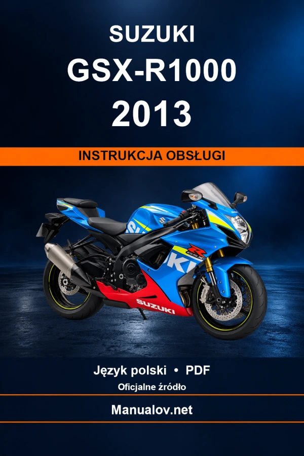 Suzuki GSX-R1000 2013 — інструкція з експлуатації