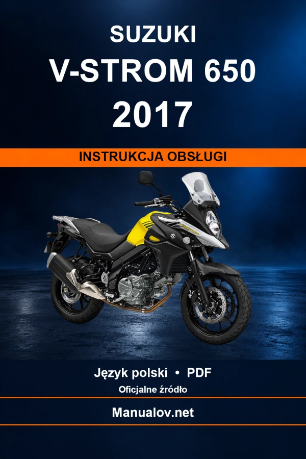 Suzuki V-Strom 650 2017 — інструкція з експлуатації