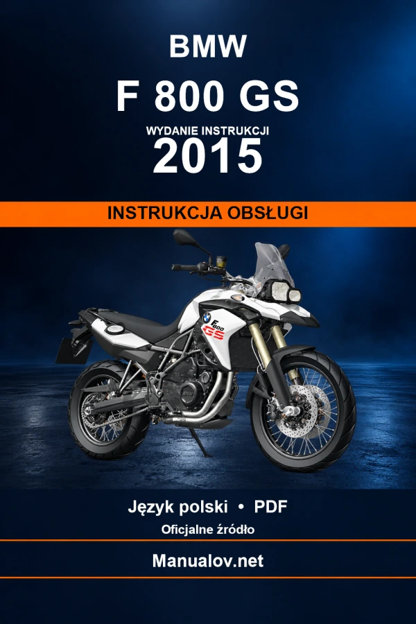 BMW F 800 GS — видання 2015 — інструкція з експлуатації