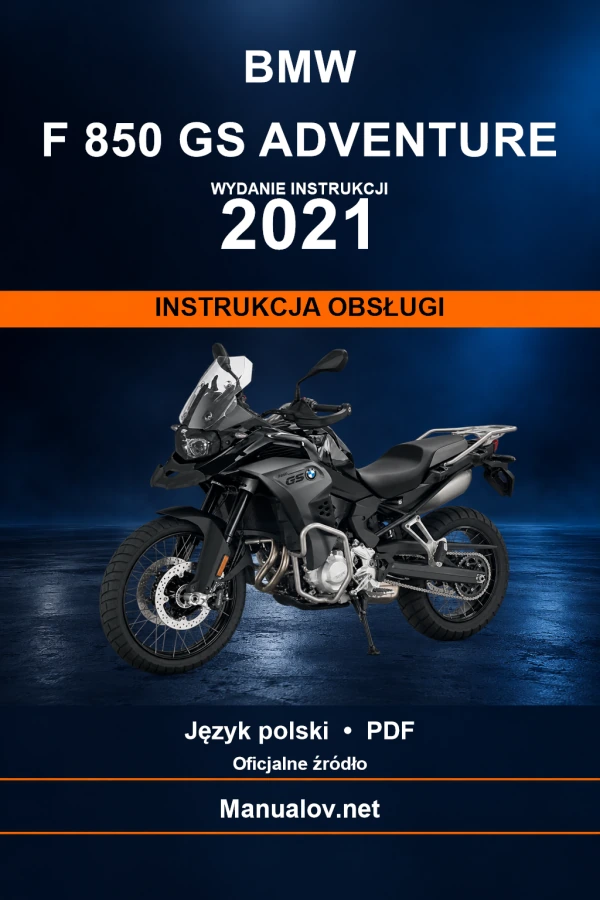 BMW F 850 GS Adventure — видання 2021 — інструкція з експлуатації