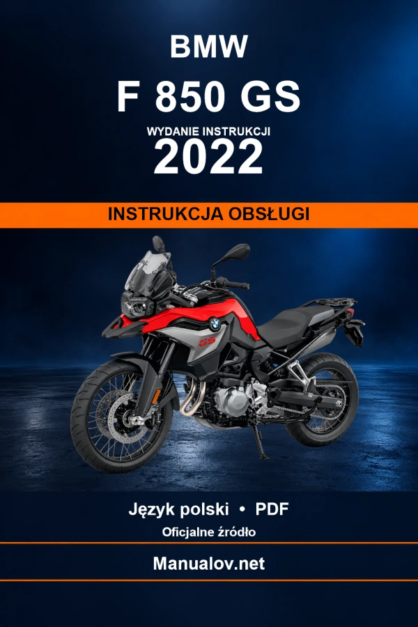 BMW F 850 GS — видання 2022 — інструкція з експлуатації