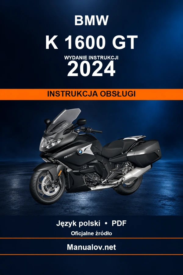 BMW K 1600 GT — видання 2024 — інструкція з експлуатації