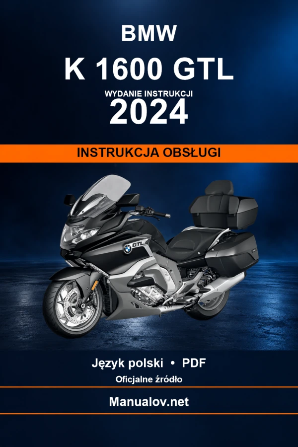 BMW K 1600 GTL — видання 2024 — інструкція з експлуатації