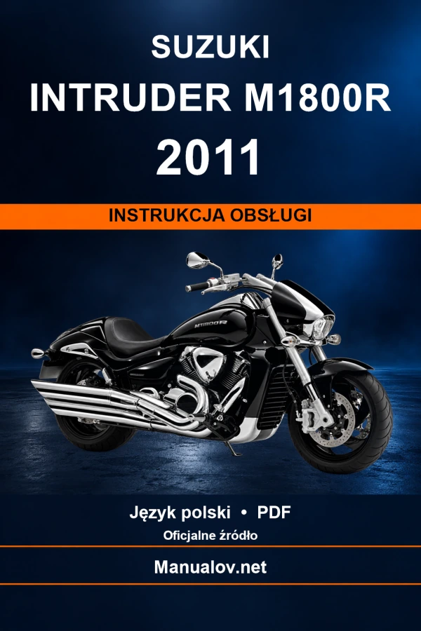 Suzuki Intruder M1800R 2011 — інструкція з експлуатації