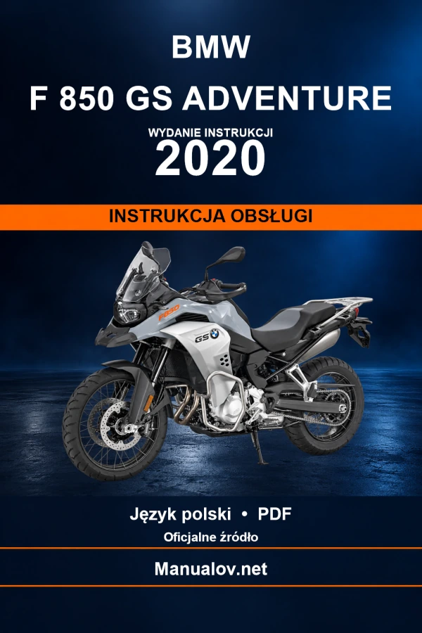 BMW F 850 GS Adventure — видання 2020 — інструкція з експлуатації