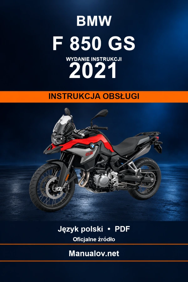BMW F 850 GS — видання 2021 — інструкція з експлуатації