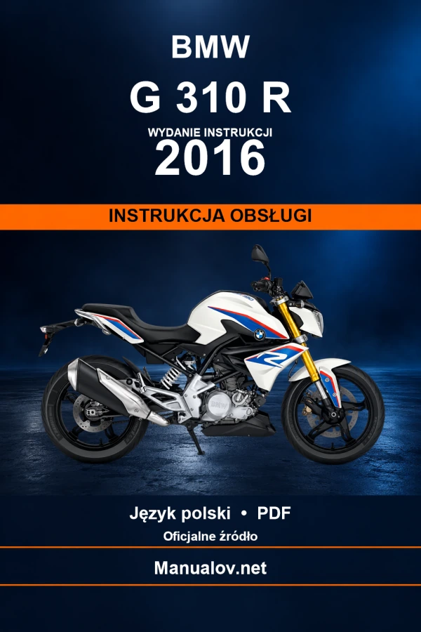 BMW G 310 R — видання 2016 — інструкція з експлуатації