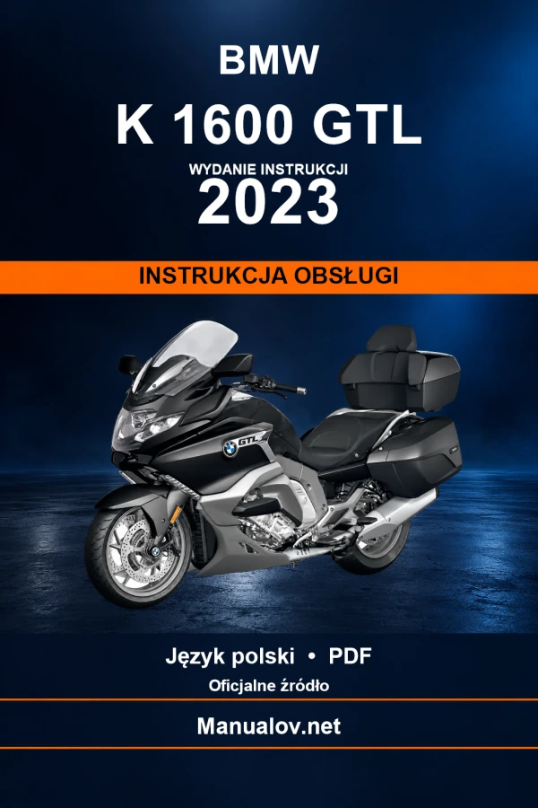 BMW K 1600 GTL — видання 2023 — інструкція з експлуатації