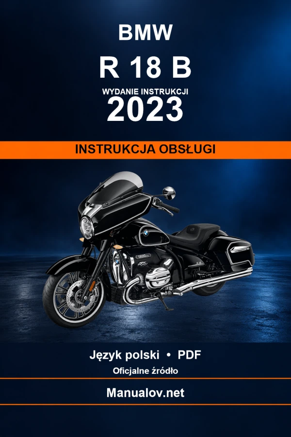 BMW R 18 B — видання 2023 — інструкція з експлуатації