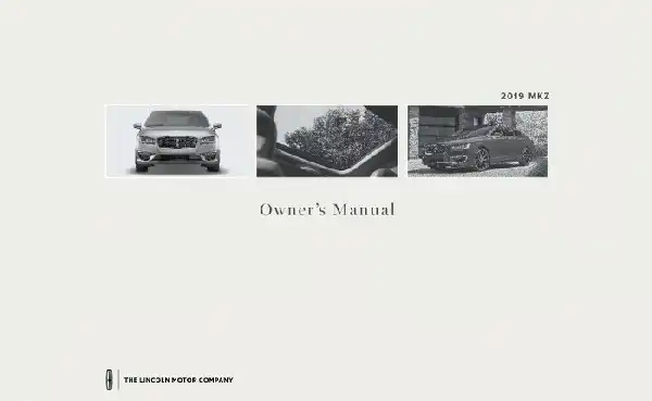 Lincoln MKZ 2019 MY. Owner&#39;s Manual