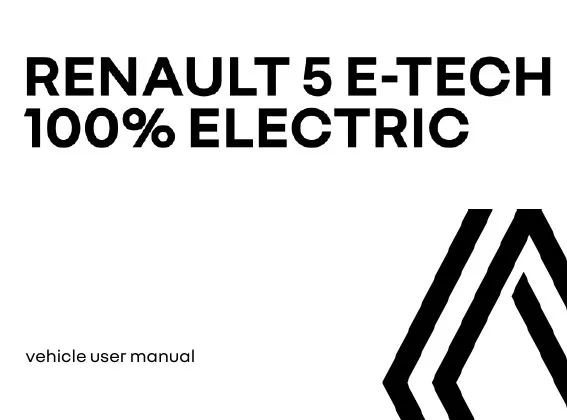 Renault 5 2024 року. User manual