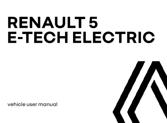 Renault 5 2025 року. User manual