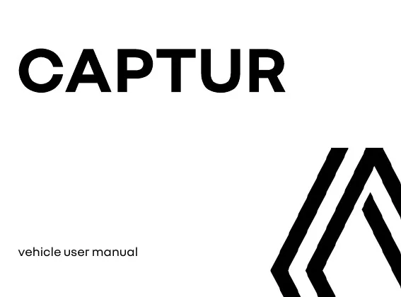 Renault Captur 2024 року. User manual