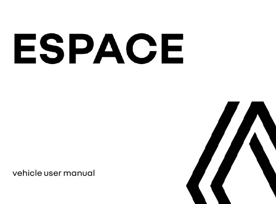 Renault Espace 2023 року. User manual