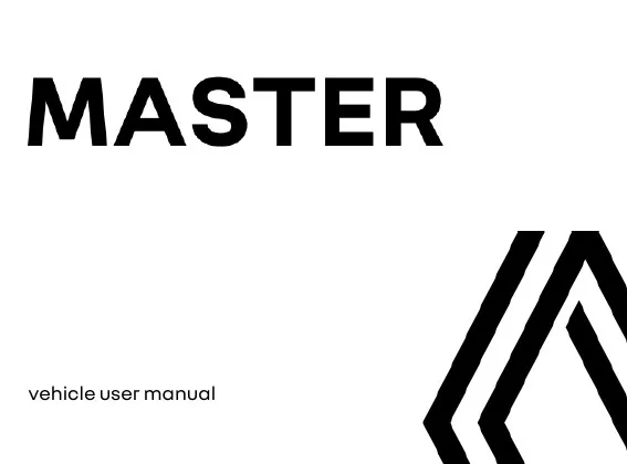 Renault Master 4 2024 року. User manual