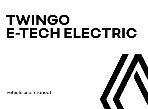 Renault Twingo 2026 року. User manual