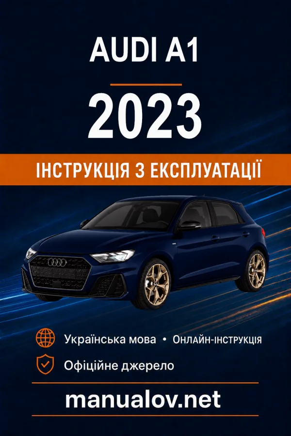 Instrukcja obsługi Audi A1 2023