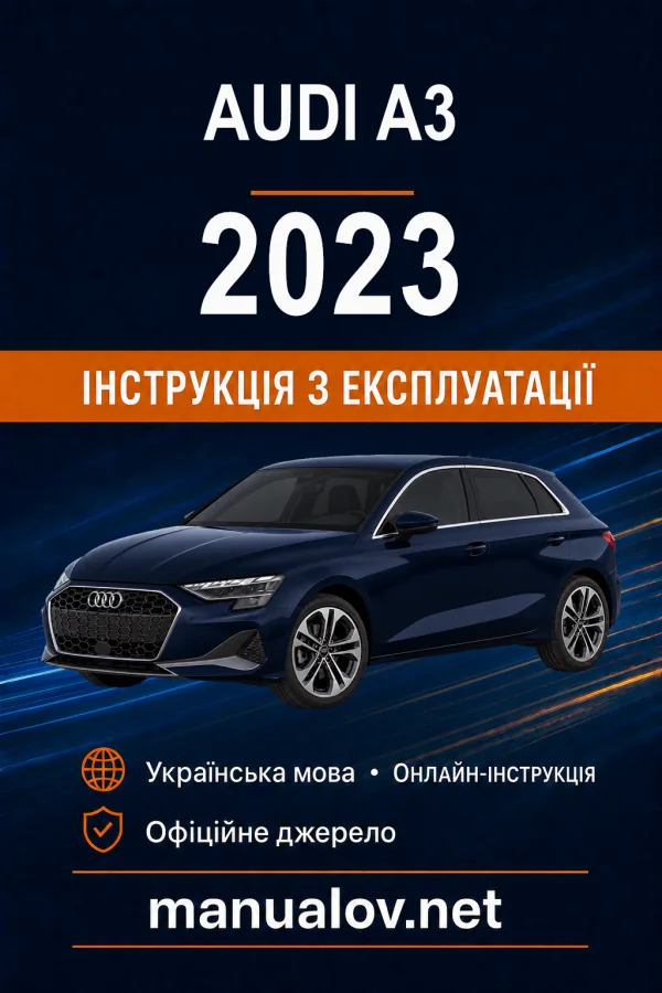 Instrukcja obsługi Audi A3 2023