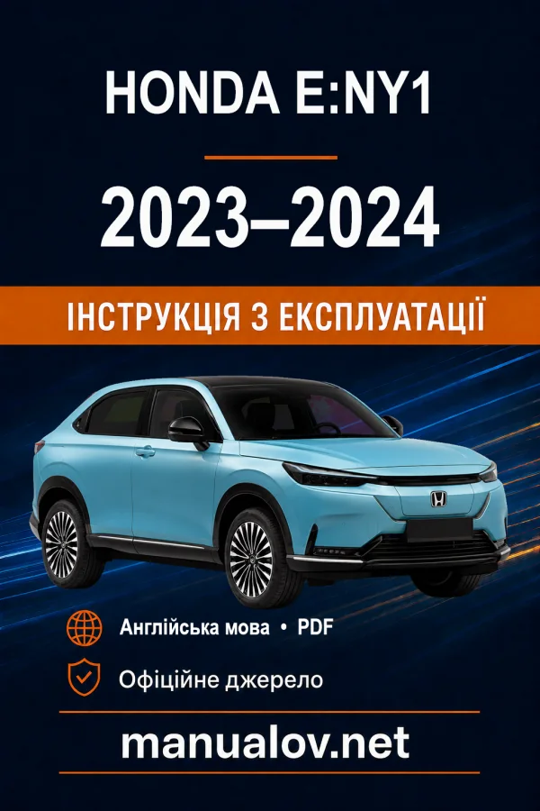 Instrukcja obsługi Honda e:Ny1 2024