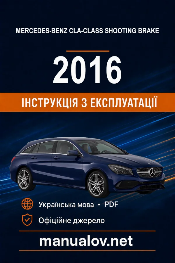 Instrukcja obsługi Mercedes-Benz CLA-Class 2016
