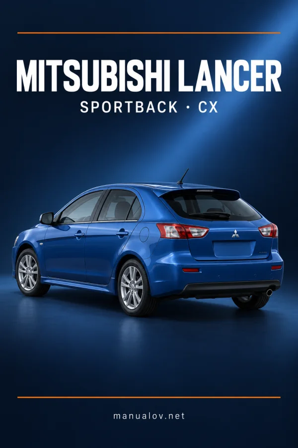 Instrukcja obsługi Mitsubishi Lancer Sportback CX — MY2017