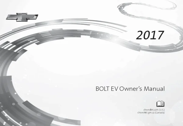 Instrukcja obsługi Chevrolet Bolt EV — MY2017