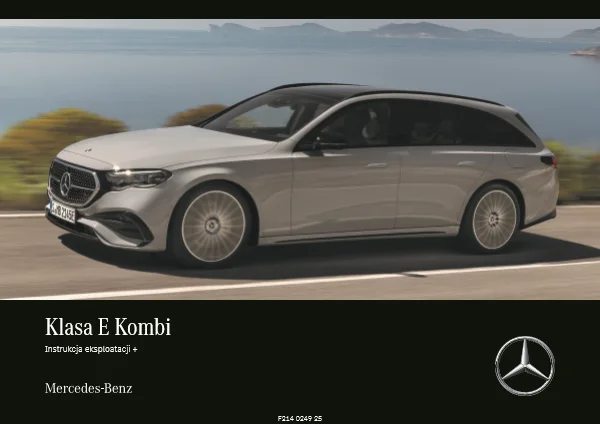 Instrukcja obsługi Mercedes-Benz E-Class S214, kombi, MBUX — wydanie 06.2026