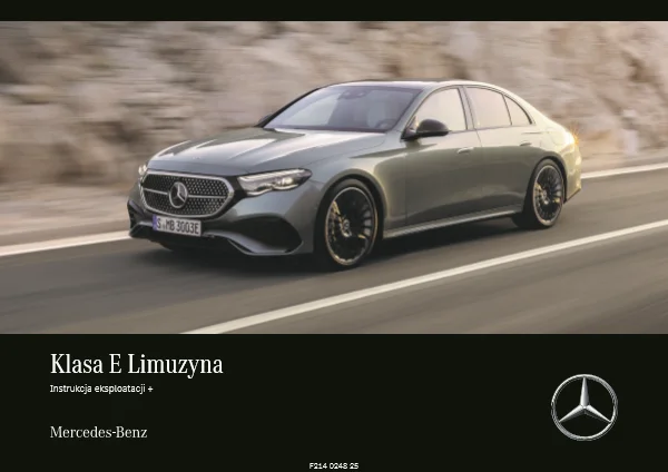 Instrukcja obsługi Mercedes-Benz E-Class W214, limuzyna, MBUX — wydanie 06.2026
