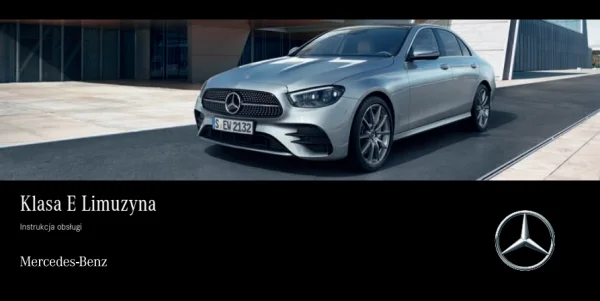 Instrukcja obsługi Mercedes-Benz E-Class W213, limuzyna, MBUX — wydanie ÄJ2022-2a
