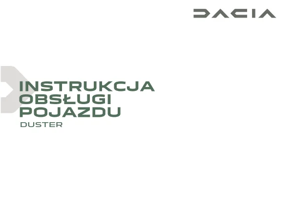 Instrukcja obsługi Dacia Duster II — wydanie 12.2023
