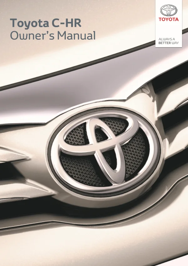 Інструкція з експлуатації Toyota C-HR I, бензин — каталог 10.2019