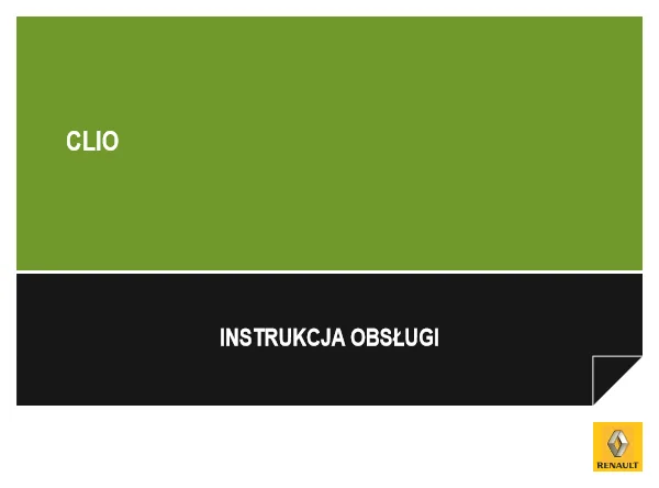 Instrukcja obsługi Renault Clio III, faza 2 — wydanie 03.2012