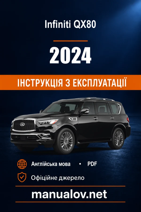 Instrukcja obsługi Infiniti QX80 (USA) — MY 2024