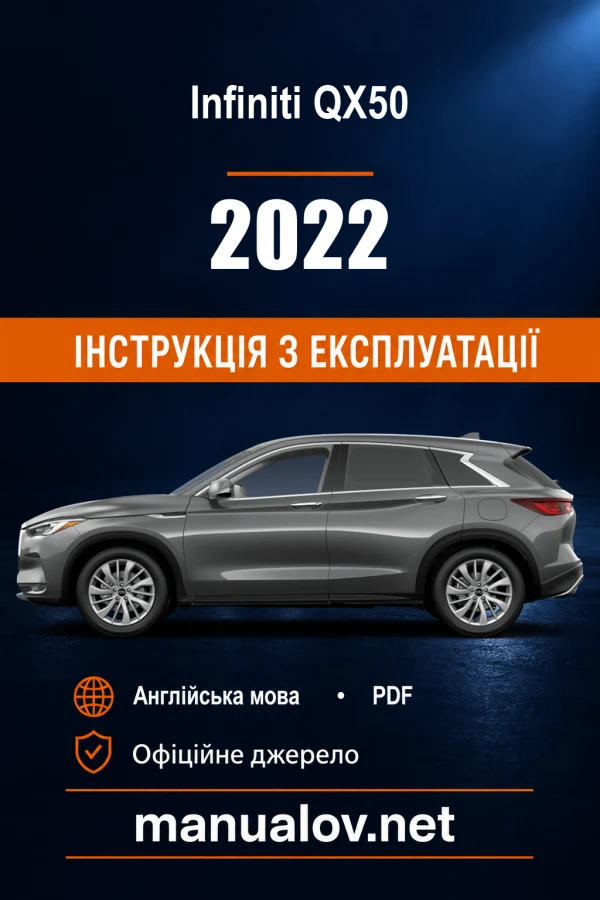 Instrukcja obsługi Infiniti QX50 (USA) — MY 2022
