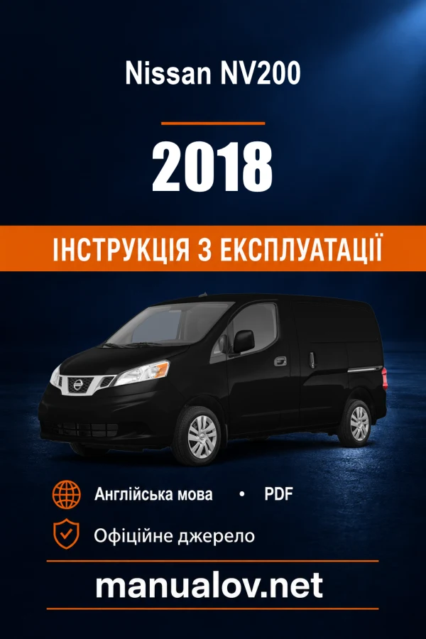 Instrukcja obsługi Nissan NV200 Compact Cargo (USA) — MY 2018