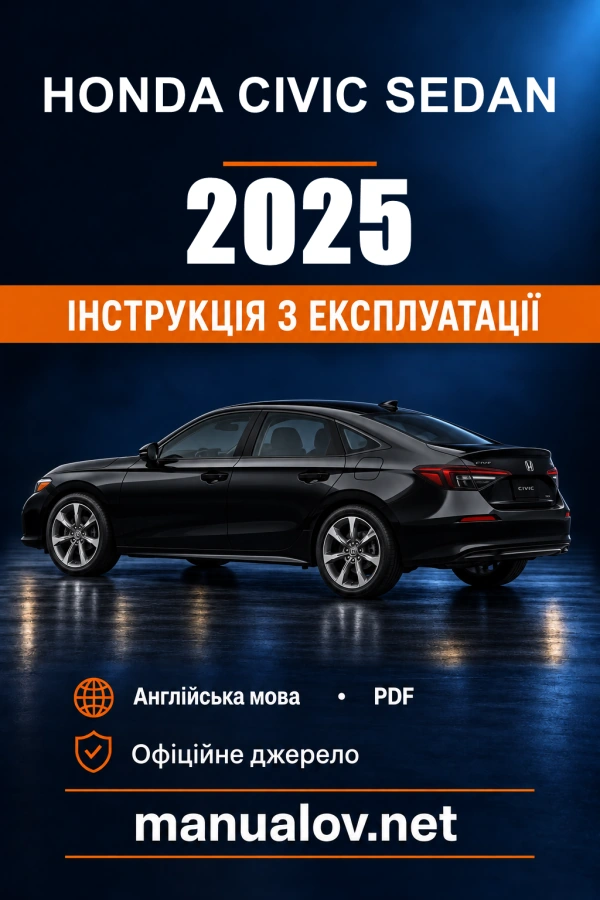 Instrukcja obsługi Honda Civic Sedan (USA) — MY 2025