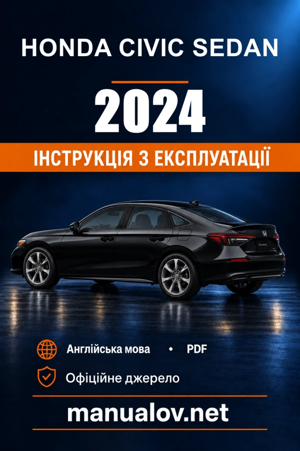 Instrukcja obsługi Honda Civic Sedan (USA) — MY 2024